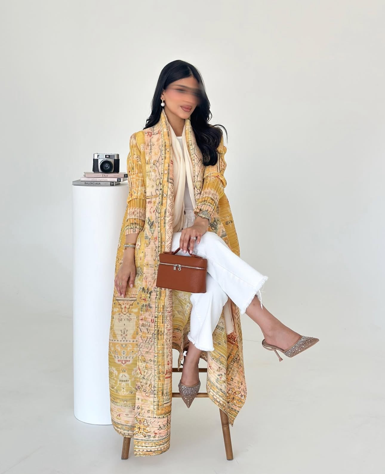 Golden Bloom Abaya