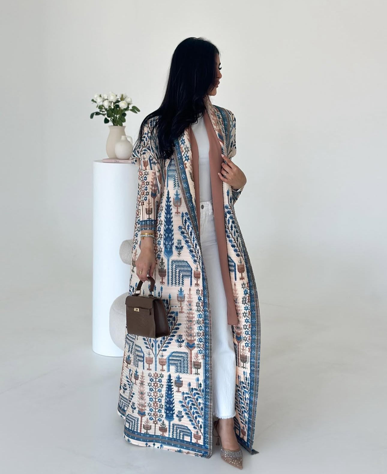Azure Blossom Abaya