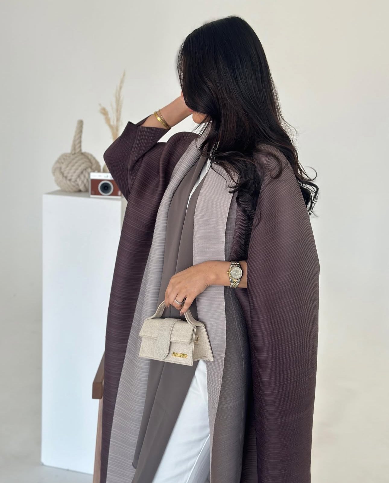 Ashen Drape Abaya