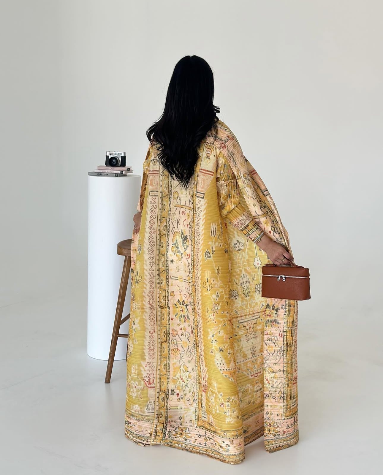 Golden Bloom Abaya