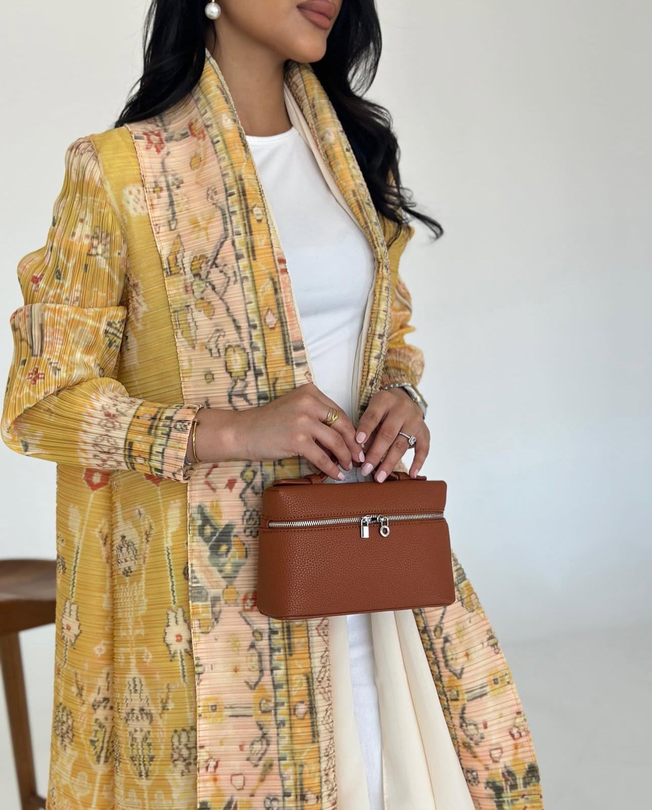 Golden Bloom Abaya