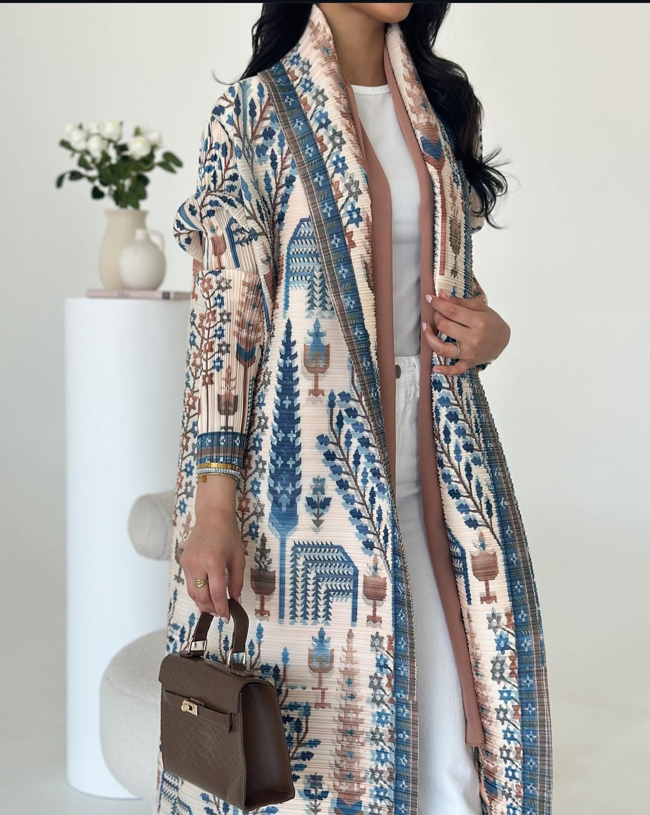 Azure Blossom Abaya