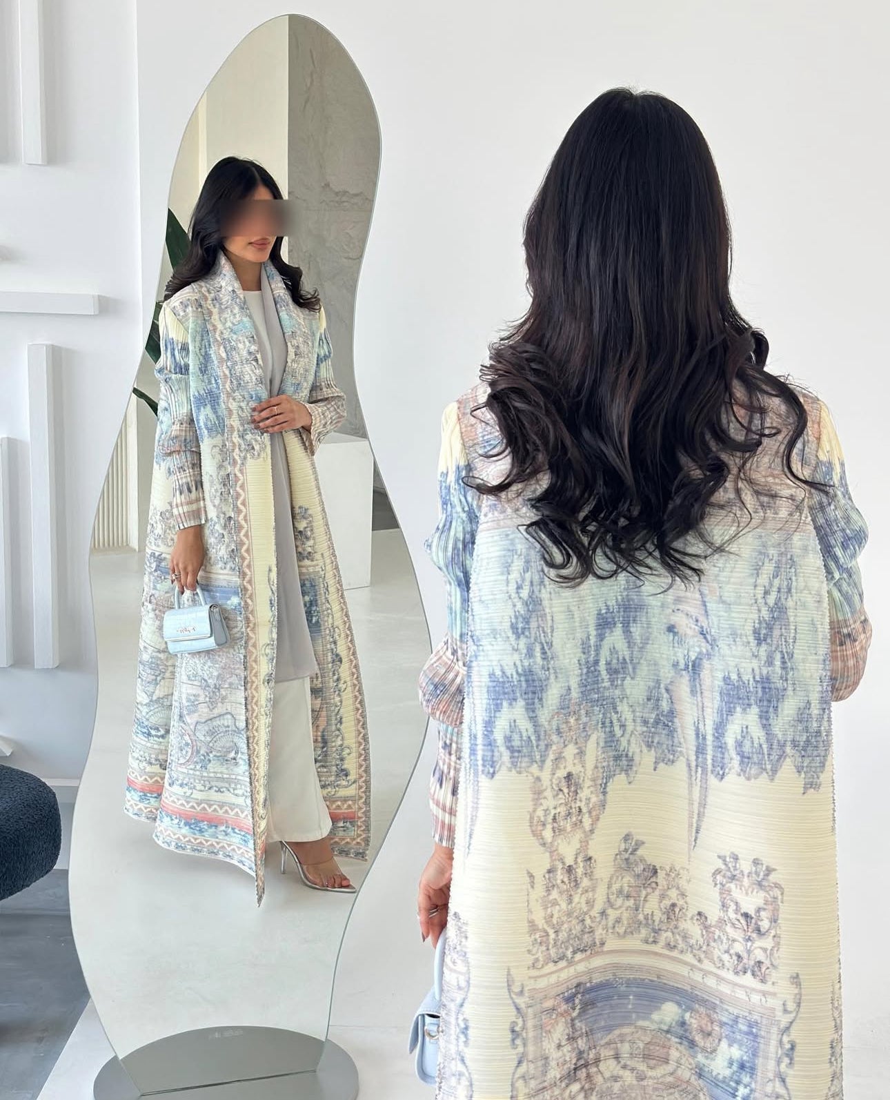 Ivory Porcelain Abaya